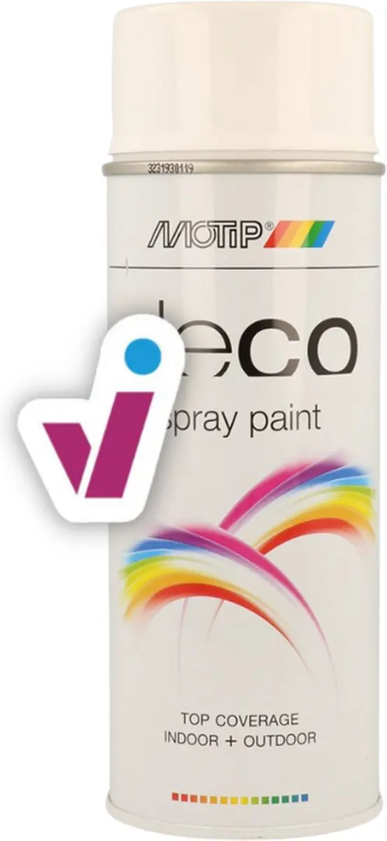 Motip Deco Alkyd Hoogglans Lak RAL 1004 Goudgeel 400ml