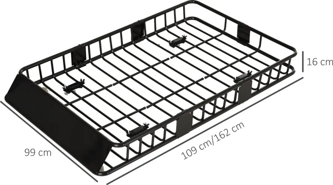 Homcom C10-016 Dakkoffer - 100kg - Zwart