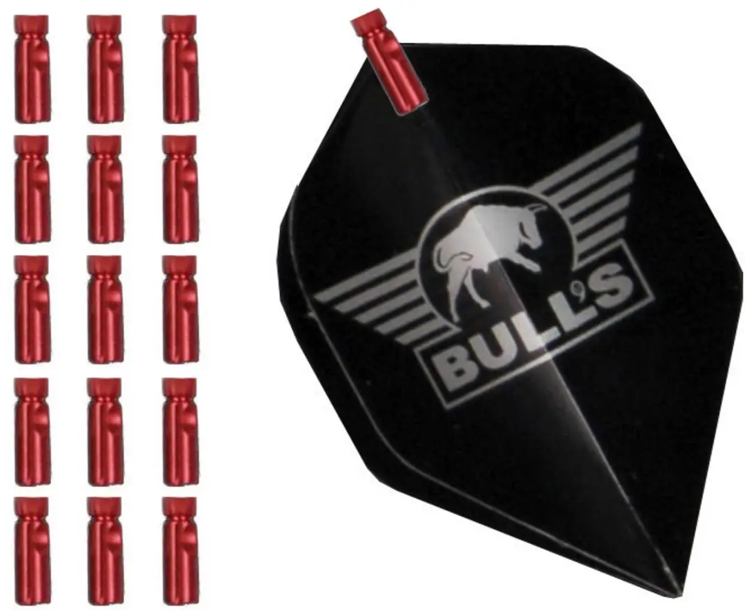 Bulls Flight Protector Aluminium 5-Pack - 15 Stuks - Rood