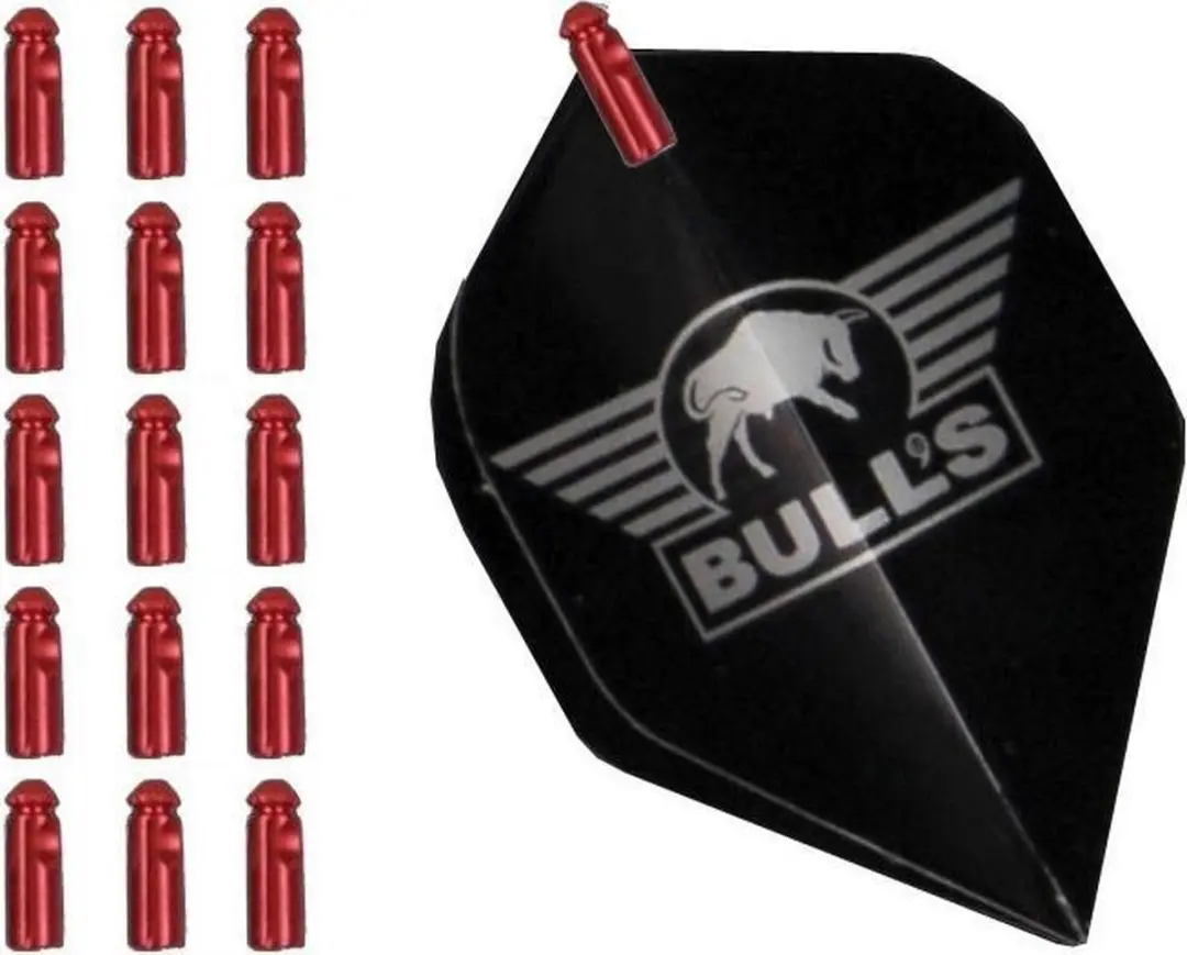 Bulls Flight Protector Aluminium 5-Pack - 15 Stuks - Rood
