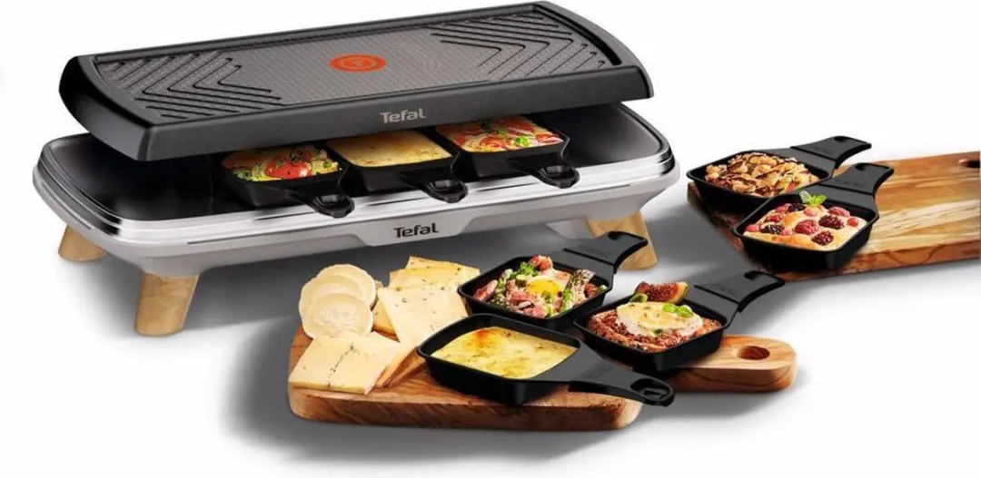 Tefal RE610D Raclette - 8 Personen - Zwart - afbeelding 6 van 6