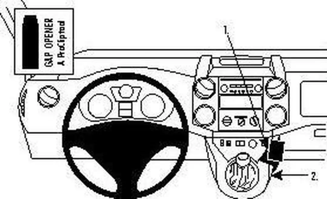 Brodit ProClip 854210 Autohouder - Citroën/Peugeot 2008-2018 - Zwart