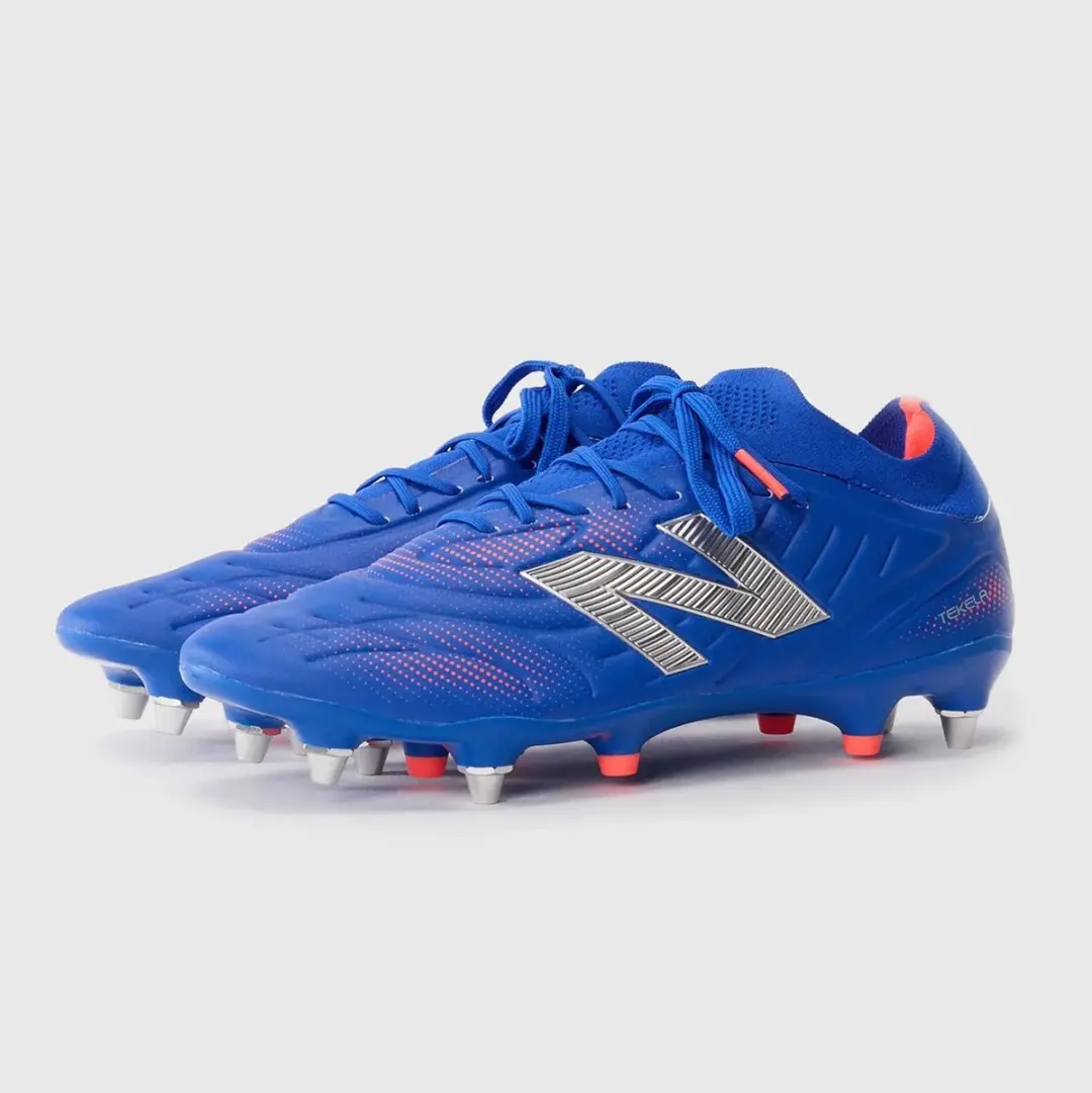 New Balance Tekela Pro Low SG V5 Voetbalschoenen - Lichtblauw