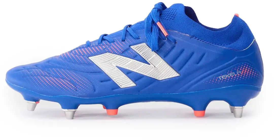 New Balance Tekela Pro Low SG V5 Voetbalschoenen - Lichtblauw