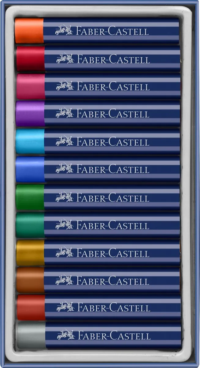 Faber-Castell Oliepastelkrijt Metallic 12 Stuks