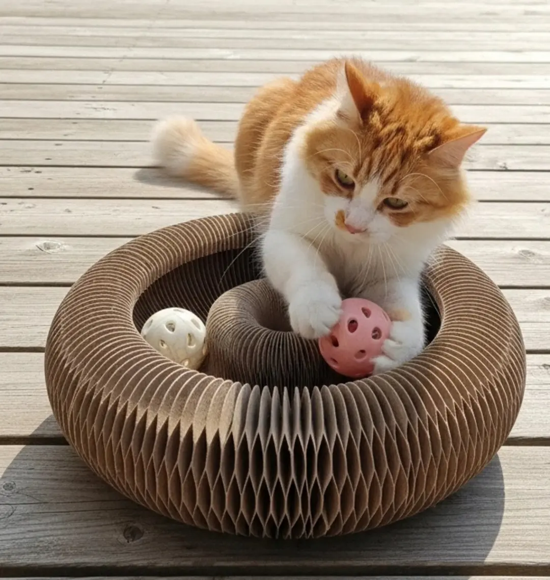 Zolux Chatouille 4-in-1 Krabpaal Kat - Met Bal & Kattenkruid