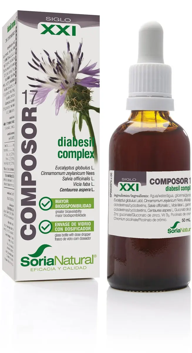 Soria Natural Composor 17 Diabesil Complex 50ml