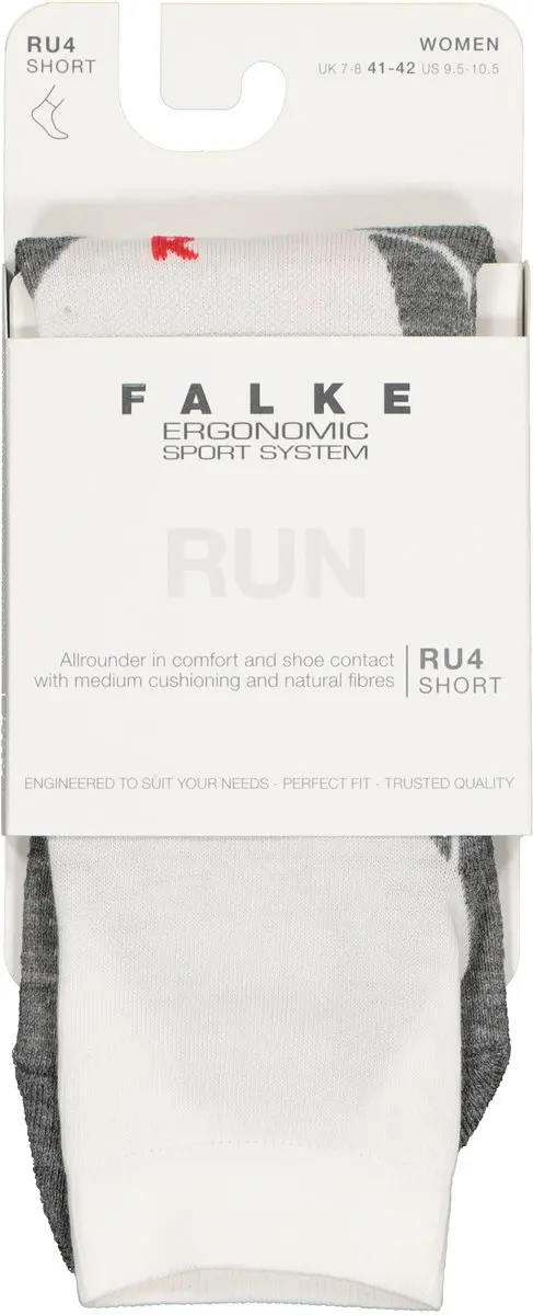 Falke RU4 Short Anti-Blaar Hardloopsokken Dames - Wit - Maat 41-42
