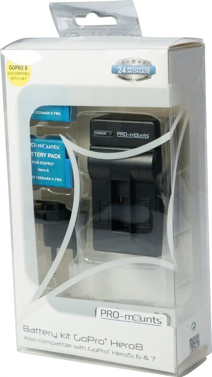 PRO-Mounts Battery Kit GoPro Hero8/7/6/5
