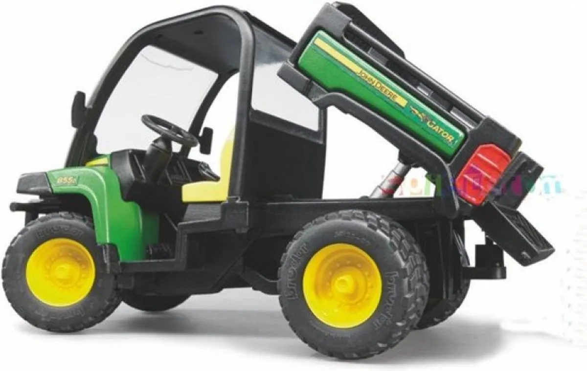 Bruder John Deere Gator 855D Speelgoedtrekker - 2491 - Groen/Geel/Zwart