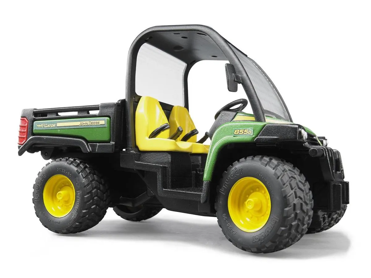 Bruder John Deere Gator 855D Speelgoedtrekker - 2491 - Groen/Geel/Zwart