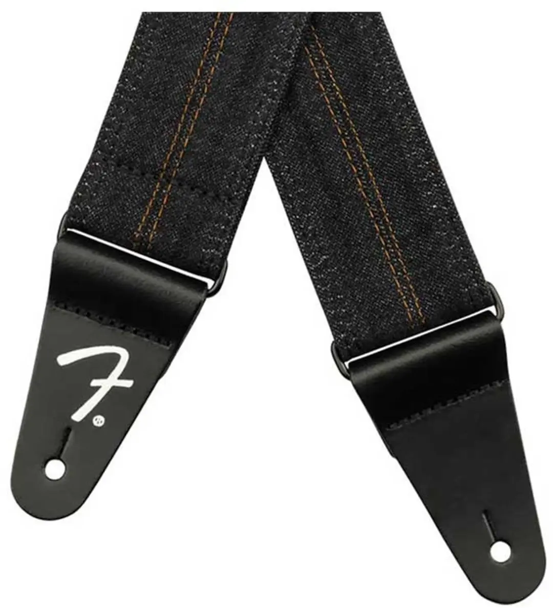 Fender Wrangler Denim Gitaarband 0990638004 - Zwart - afbeelding 3 van 3