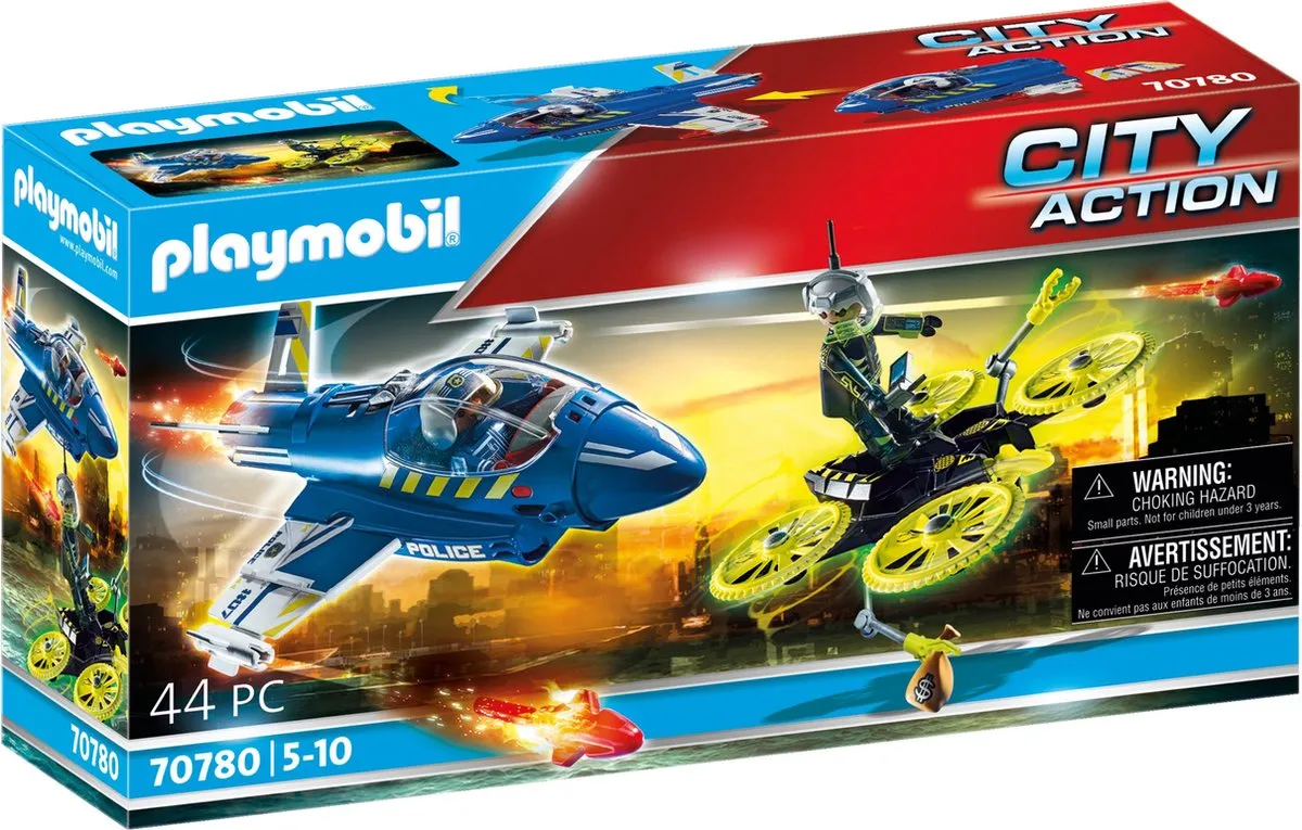 Playmobil City Action Politiejet Drone-achtervolging 70780