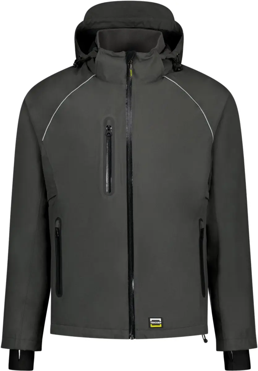 Tricorp Tech Shell 402018 Werkjas - Donker Grijs - 3XL - afbeelding 2 van 2