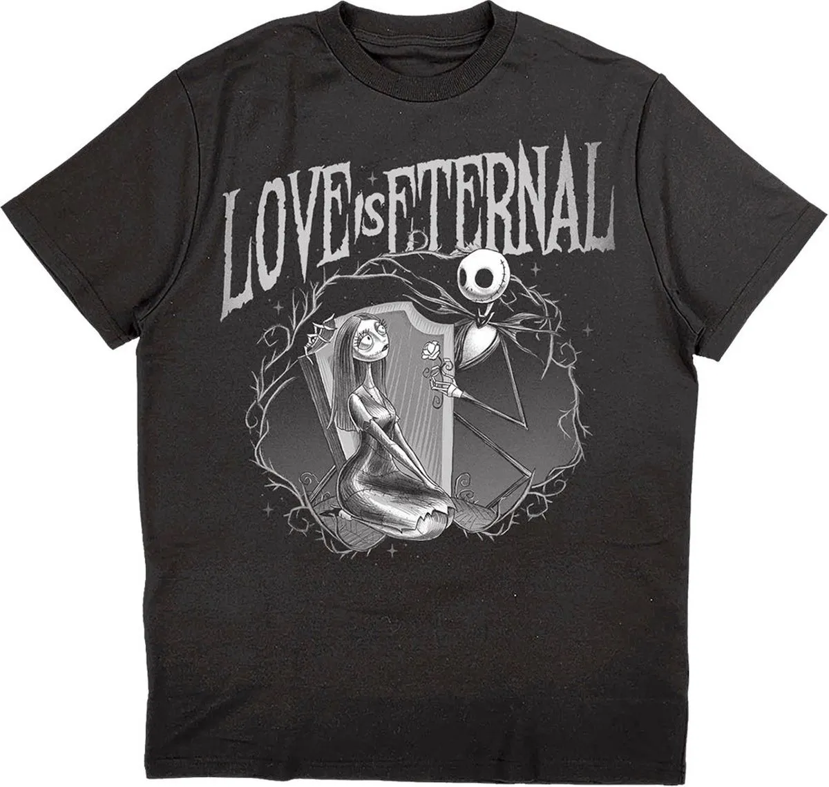 Disney The Nightmare Before Christmas Jack & Sally Heren T-shirt