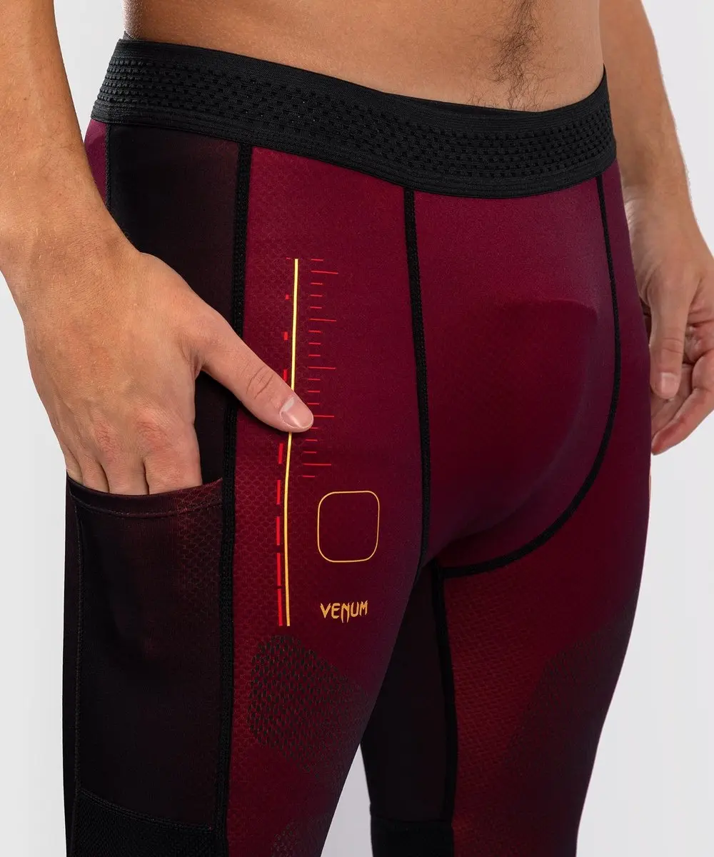 Venum Tactical XT Sportlegging - M - Zwart/Bordeaux/Goud