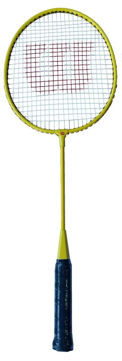 Wilson Junior Badminton Set 60cm - 2 Rackets + 2 Shuttles - Oranje/Geel