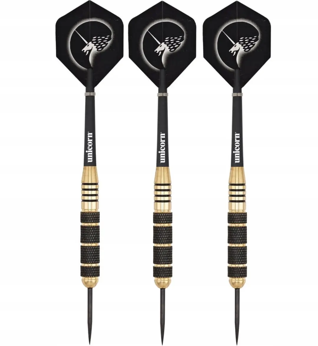 Unicorn Brass Core Plus Dartpijlen UN-08642 - 3 Stuks - Zwart - afbeelding 6 van 6