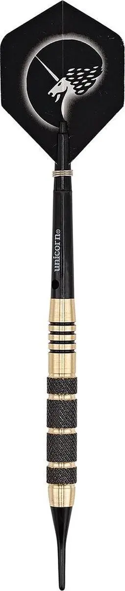 Unicorn Brass Core Plus Dartpijlen UN-08642 - 3 Stuks - Zwart - afbeelding 5 van 6
