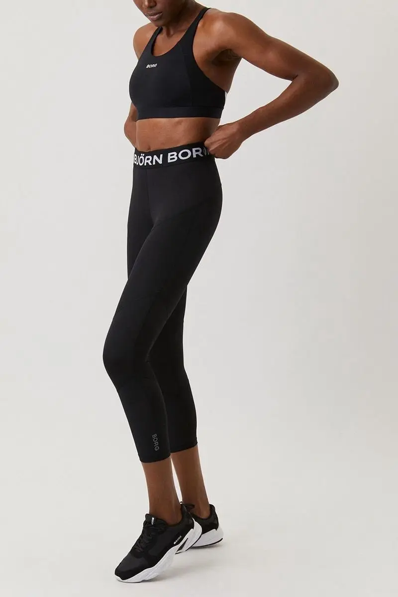 Björn Borg Dames Regular Block Tights 36 - Wit/Zwart