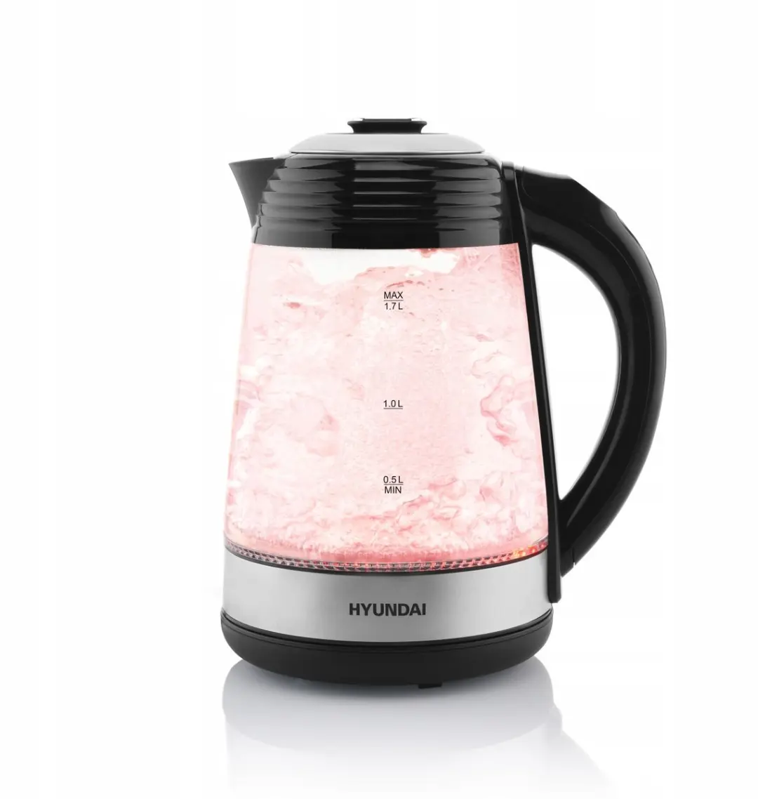 Hyundai VK780 Elektrische Waterkoker 2200W - 1.7L Glas