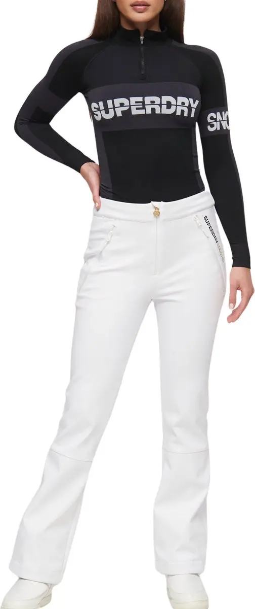 Superdry Softshell Slim Wintersportbroek WS110157A-04C - Maat 38 - Wit