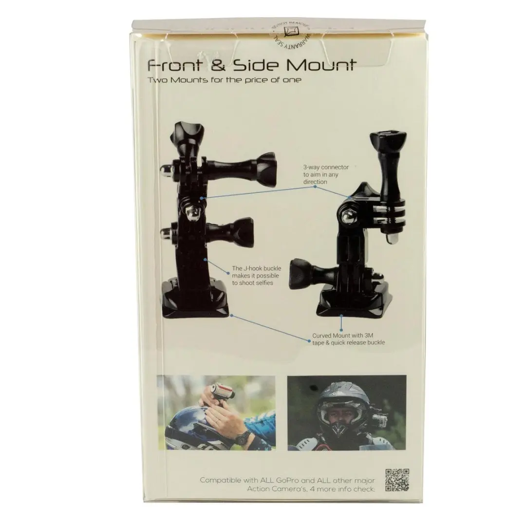 PRO-MOUNTS Front & Side Mount - GoPro/Nikkei - Zwart