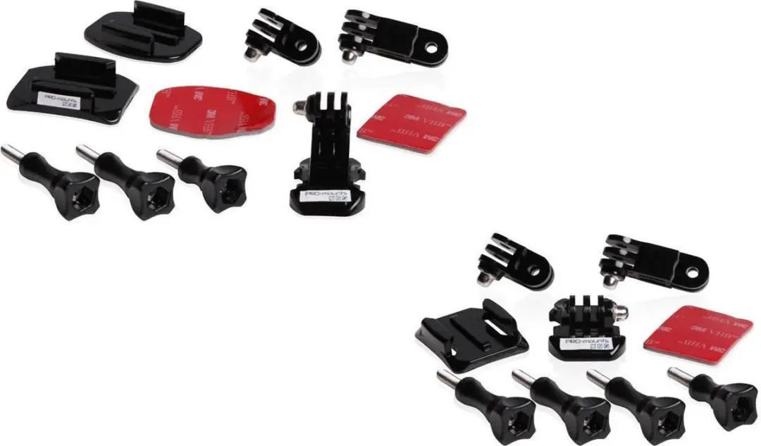 PRO-MOUNTS Front & Side Mount - GoPro/Nikkei - Zwart