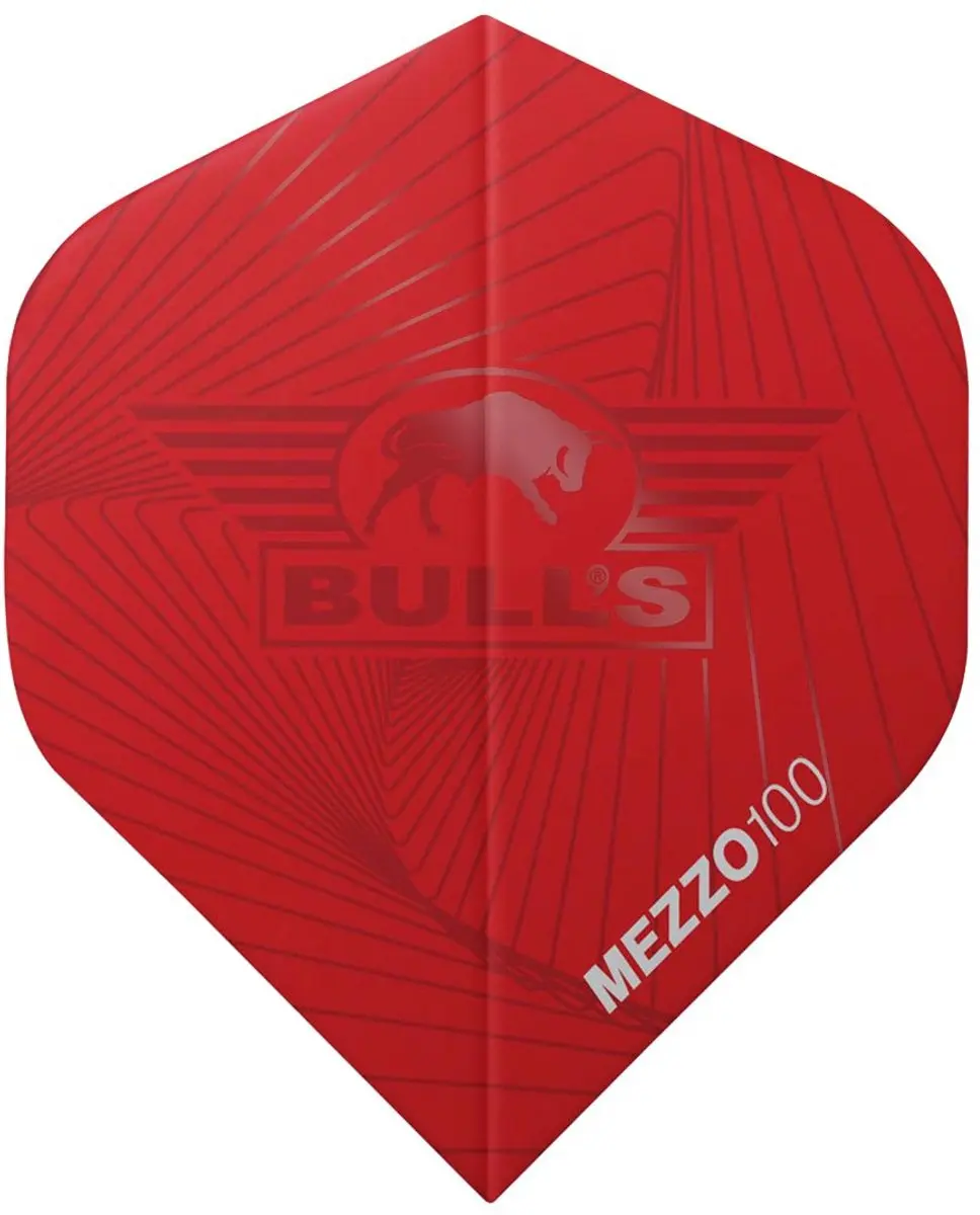 Bull's Flights Mezzo 100 nr.2 Red - 5 Stuks