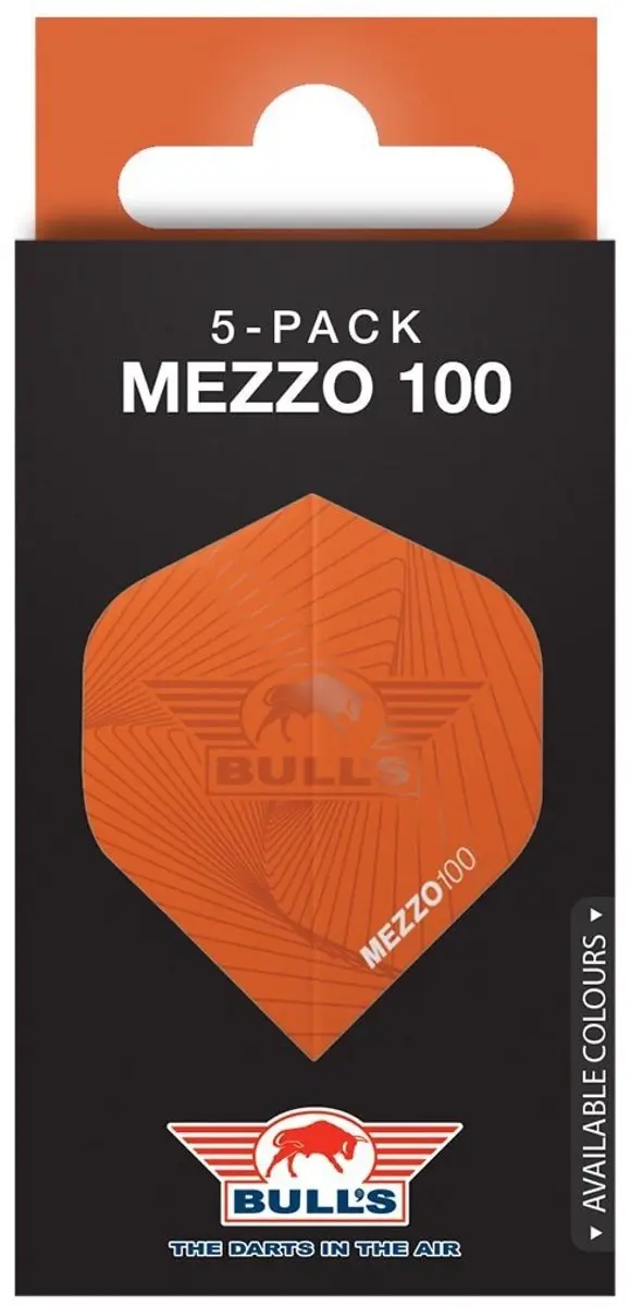 Bull's Flights Mezzo 100 nr.2 Red - 5 Stuks
