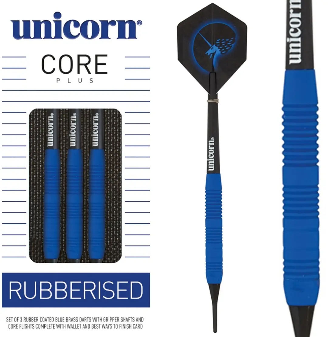 Unicorn Core Plus Dartpijlen 18g - Blauw - 3 Stuks