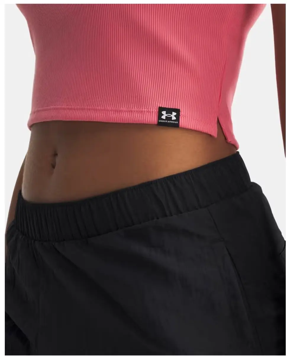 Under Armour UA Rival Rib Baby Tee - Vrouwen S - Roze