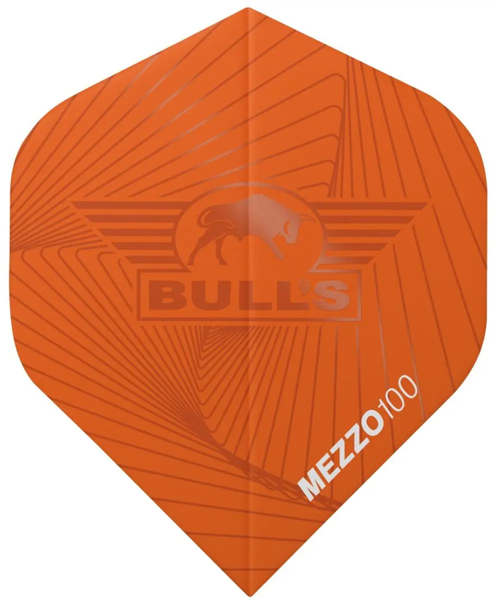 Bull's Flights Mezzo 100 nr.2 Orange - 5 Stuks