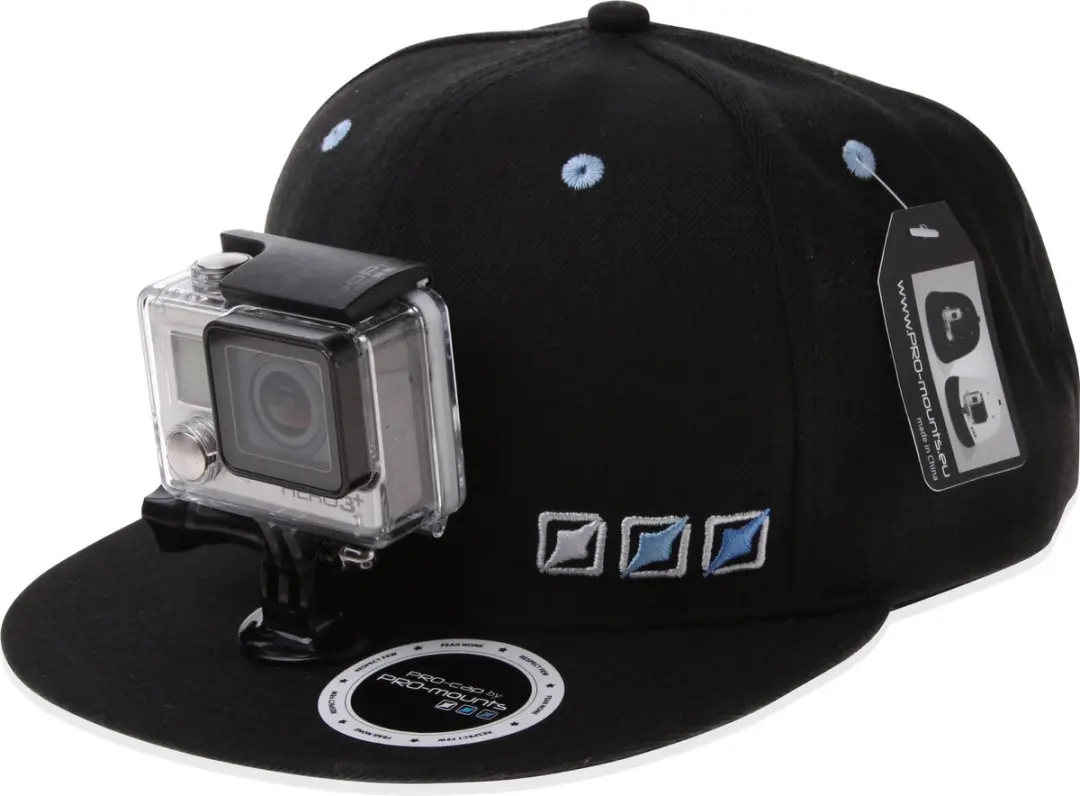 PRO-Mounts PRO-cap Black - GoPro Helmbevestiging