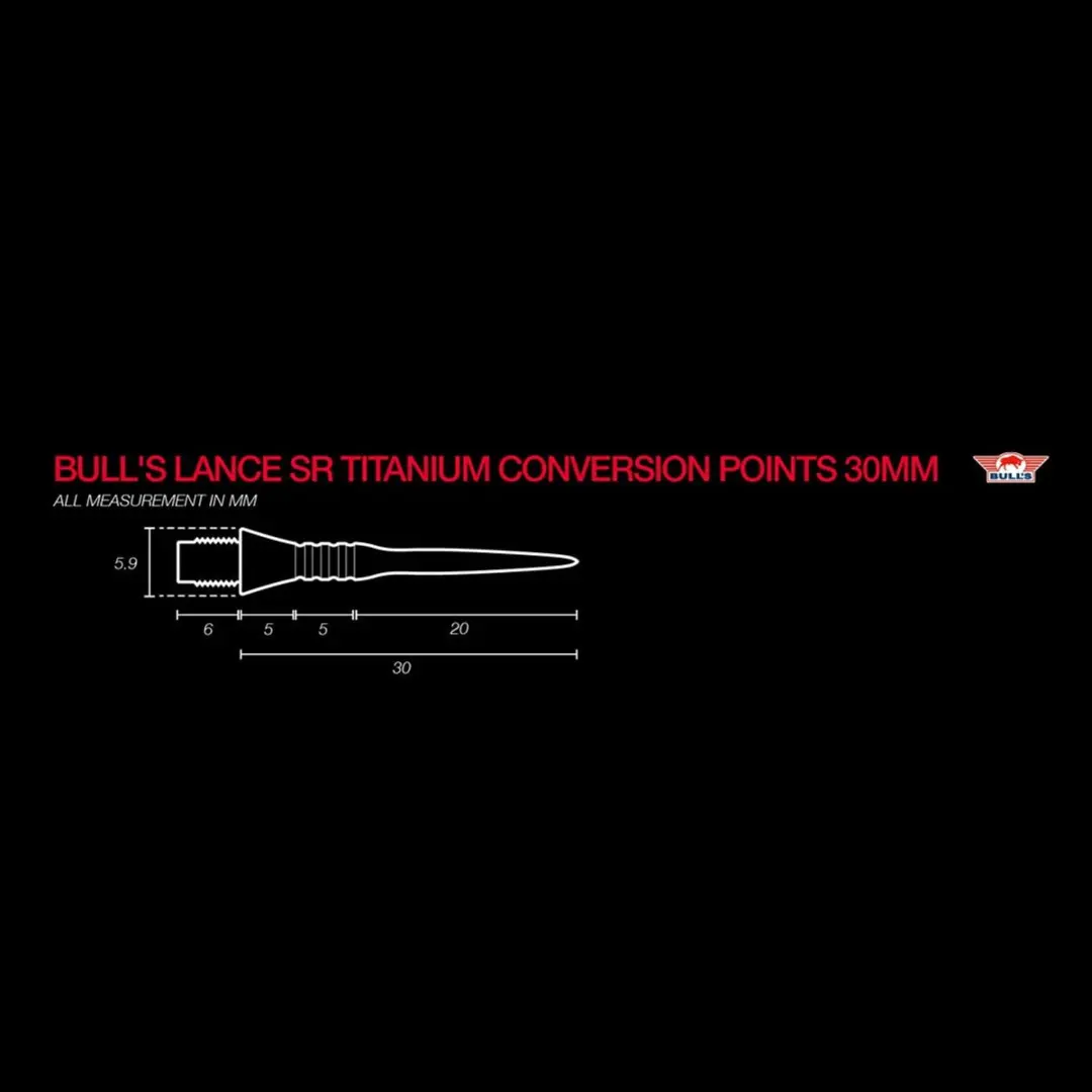 Bull's Lance SR Titanium Conversion 30mm - 3 Stuks