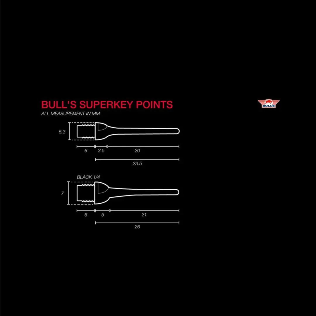 Bull's Super Key Blue Soft Tip 1000 Stuks