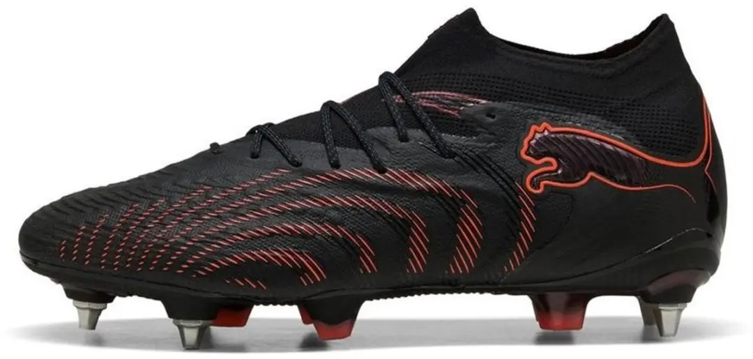 PUMA Future 9 Ultimate MxSG Sneakers - 42.5 - Black-Glowing Red-Strong Gray