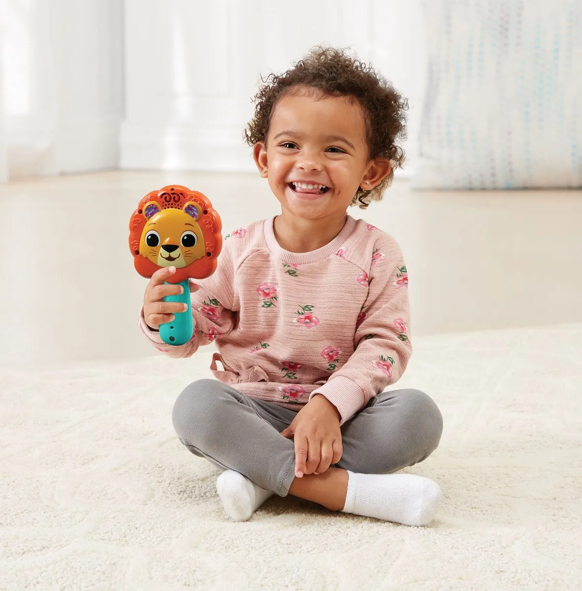 VTech Baby Kiekeboe Leeuwtje Interactief Speelgoed 80-551823 - Oranje/Blauw