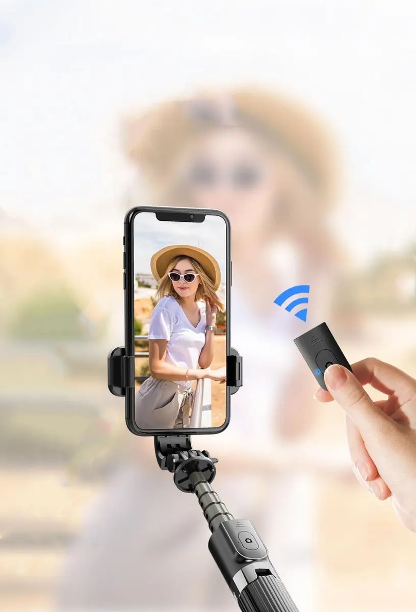 PRO-Mounts Selfie-Me Selfiestick - Grijs/Zwart