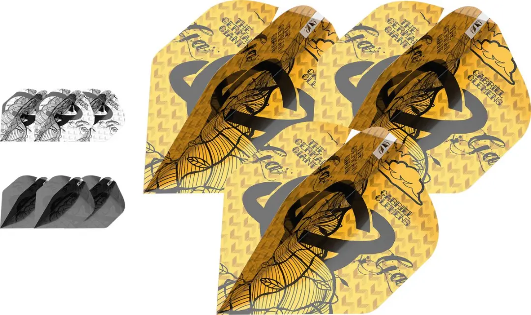 Target Gabriel Clemens 337440 Dart Flights - Geel/Wit/Zwart