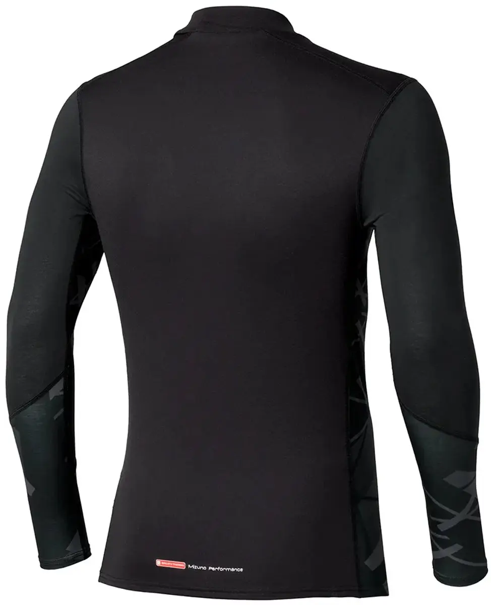 Mizuno Virtual Body G5 High Neck Lange Mouwen Basislaag - S - Zwart