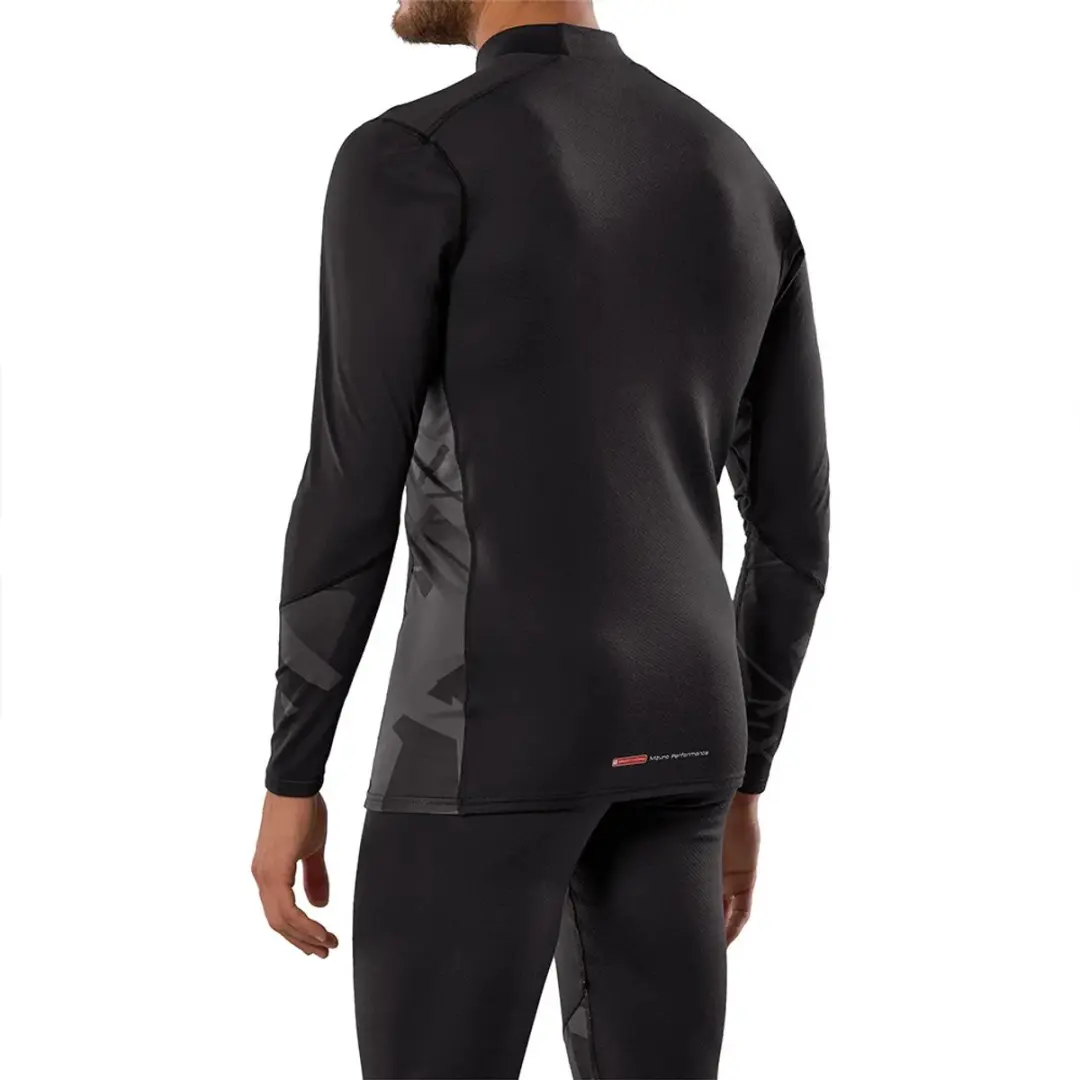 Mizuno Virtual Body G5 High Neck Lange Mouwen Basislaag - S - Zwart