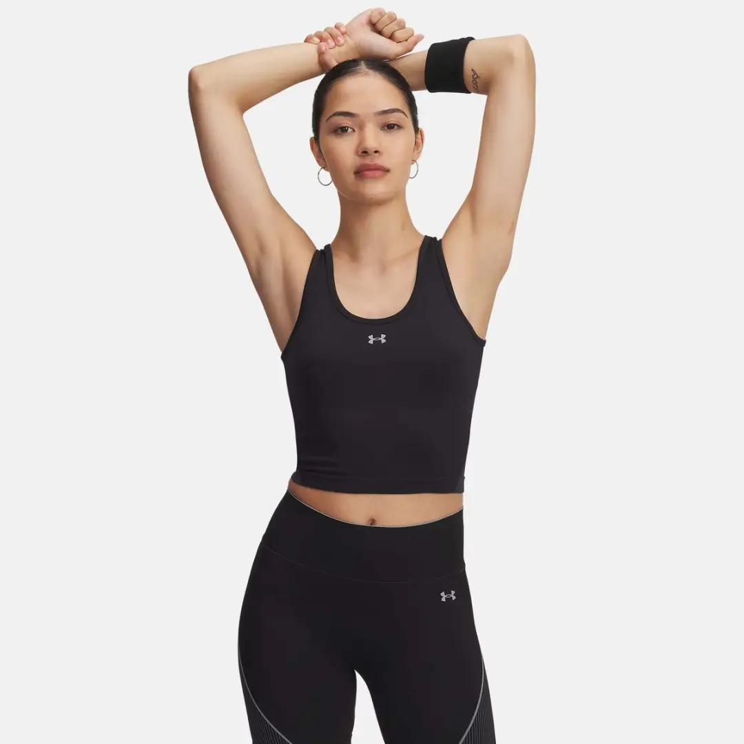 Under Armour UA Vanish Seamless Tanktop - Zwart M