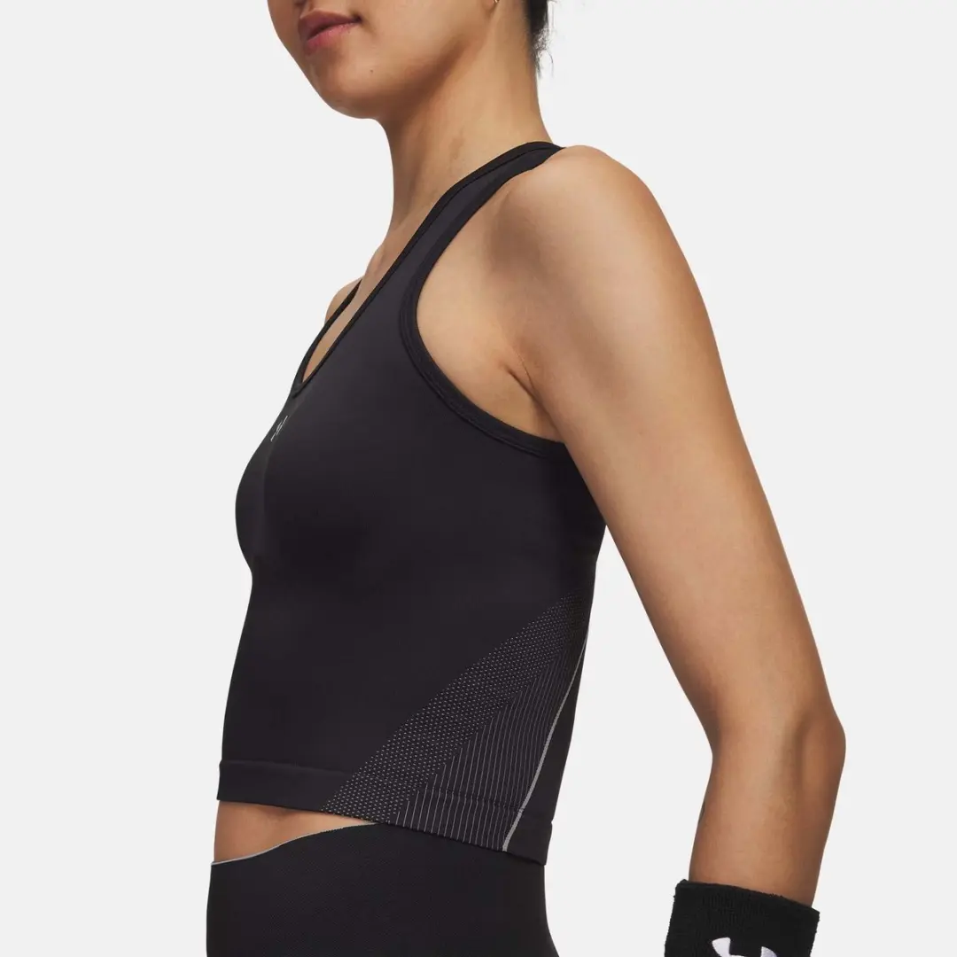 Under Armour UA Vanish Seamless Tanktop - Zwart M
