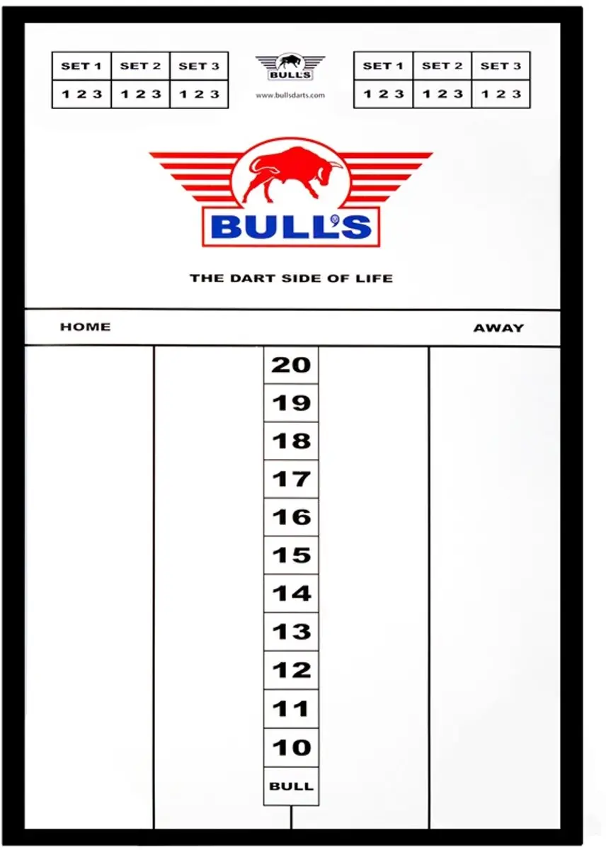 Bull's Glass Scorebord 60x40cm BU-67920S