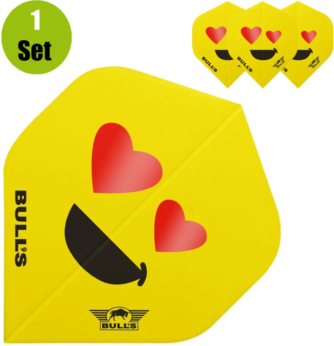 Bull's Smiley 100 Heart-eyes Dart Flights BU-50892