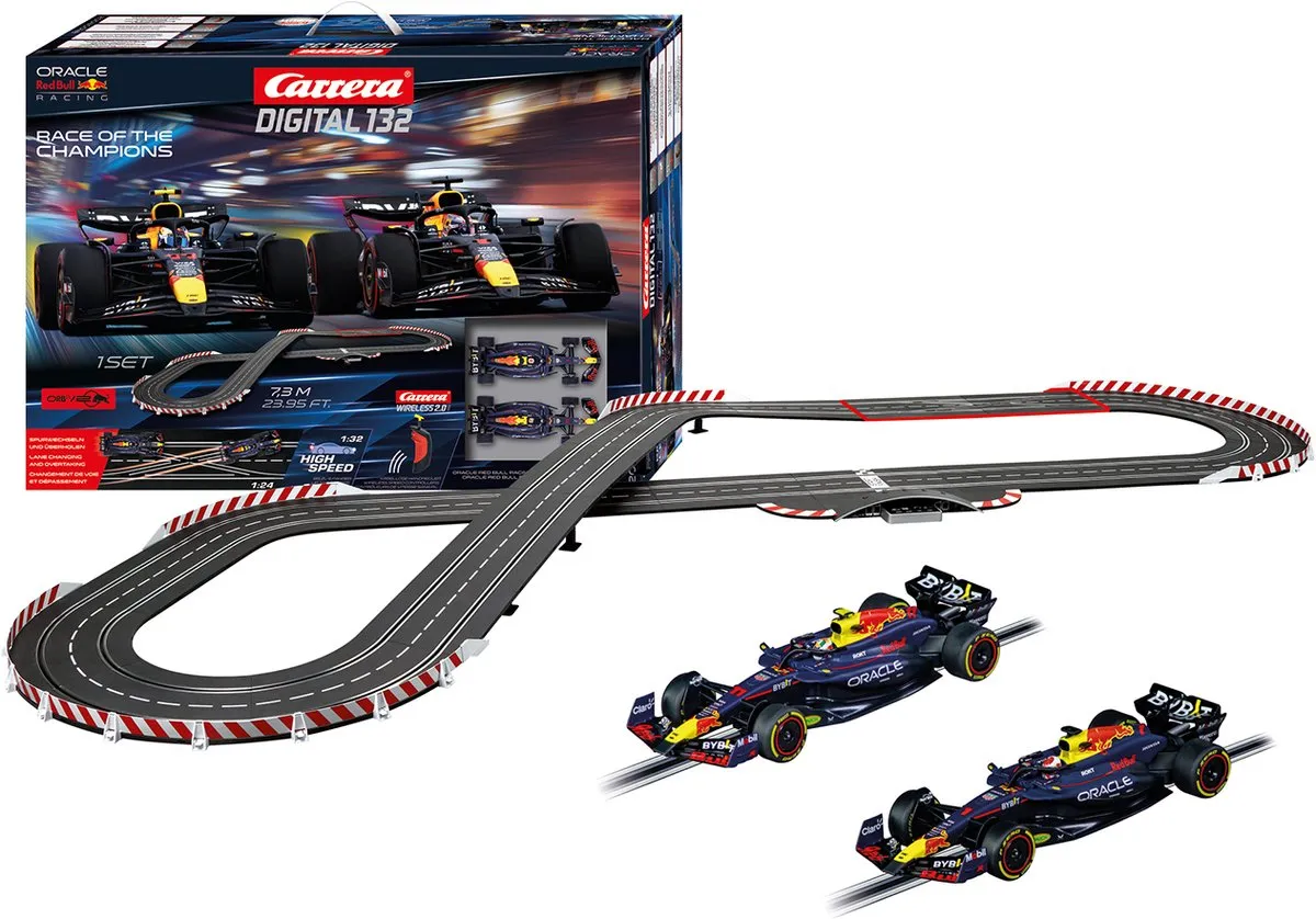Carrera Racebaan DIGITAL 132 RB20 Max Verstappen & Sergio Pérez