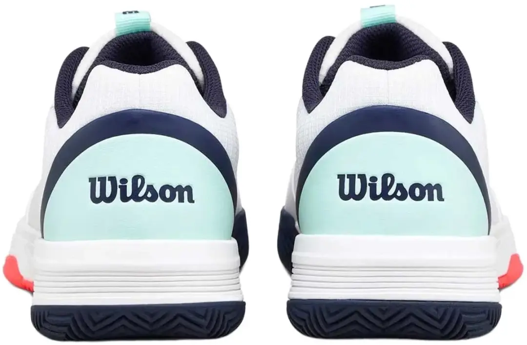 Wilson Courtglide Heren Tennisschoenen 44 - Wit/Bay/Fiery Coral - afbeelding 6 van 6