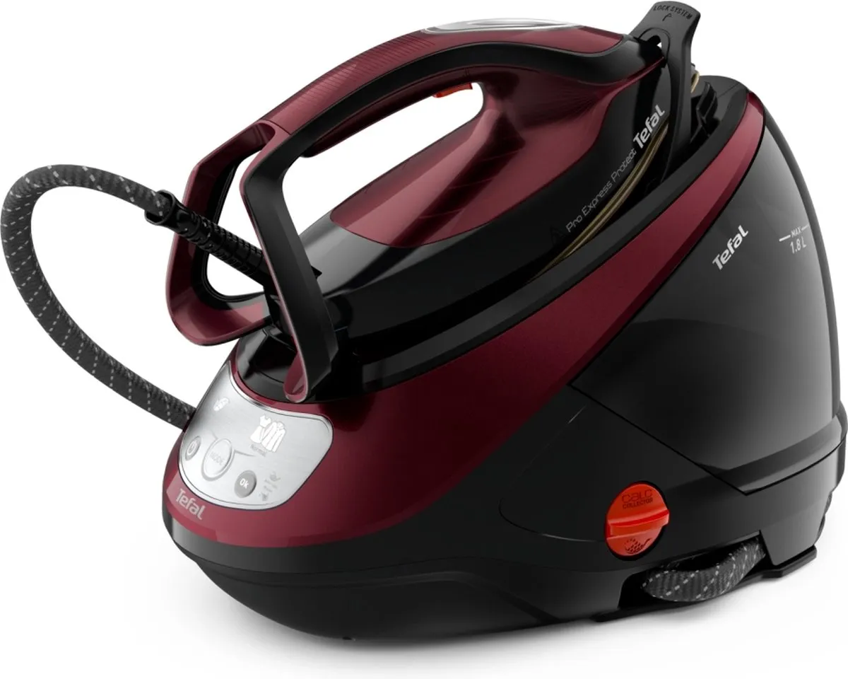 Tefal Pro Express Protect GV9230 Stoomgenerator - 1000ml - Rood/Zwart
