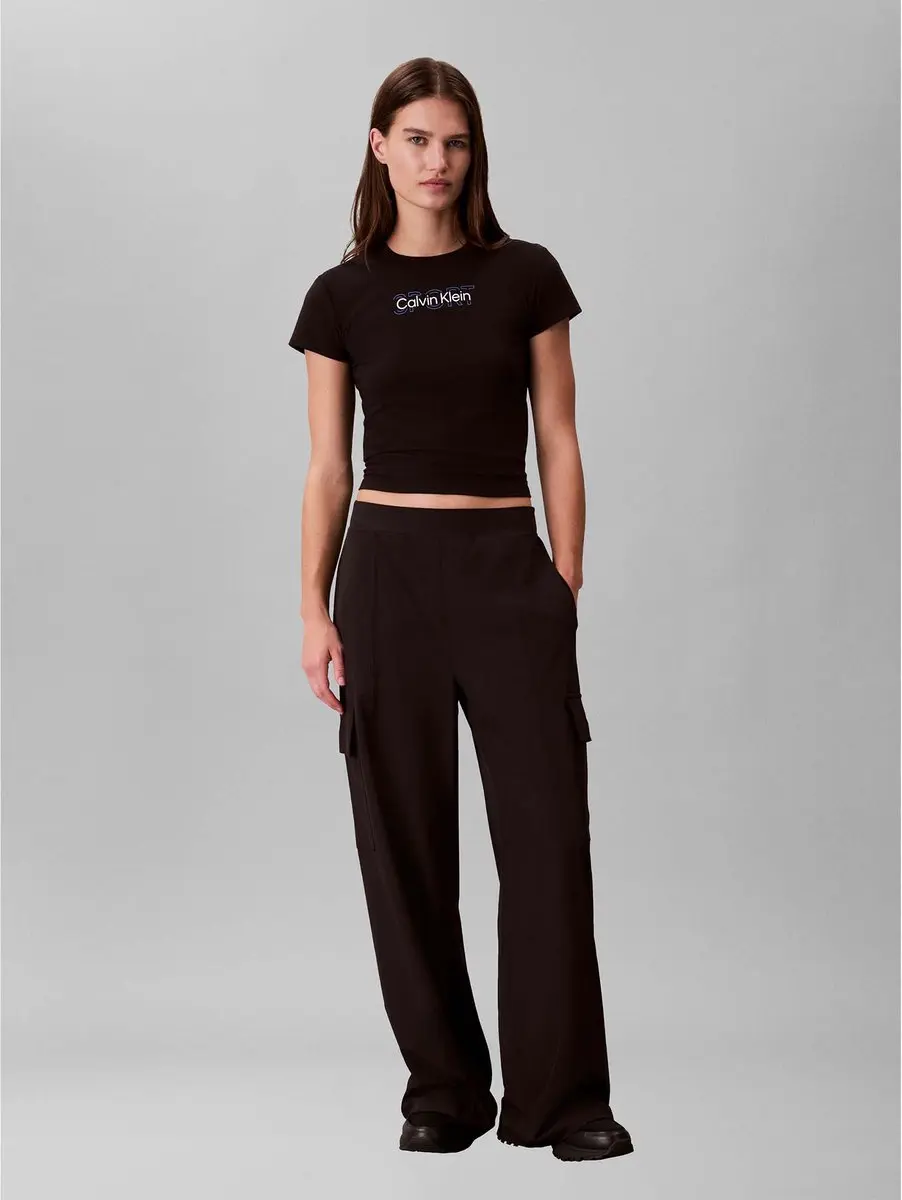 Calvin Klein CK Performance Commuter Baby Tee - Zwart M